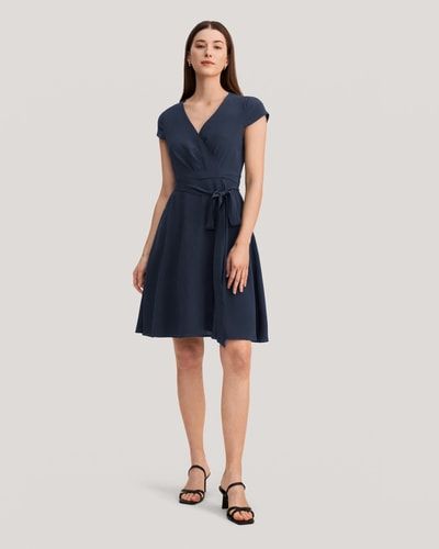 Seidenwickelkleid für Frauen | Figurumschmeichelnd US Online