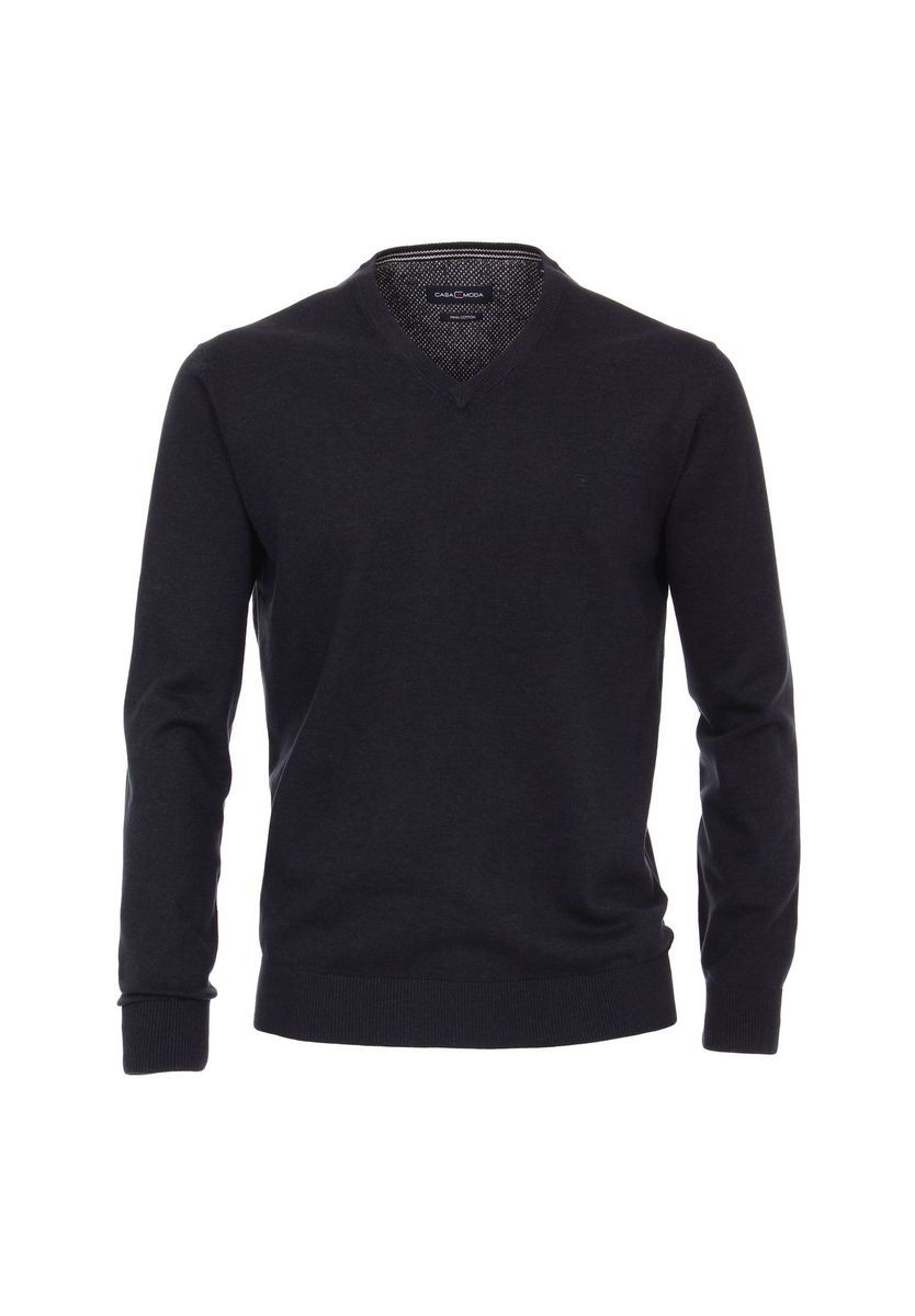 CASAMODA Herren Pullover uni, blau, 4XL