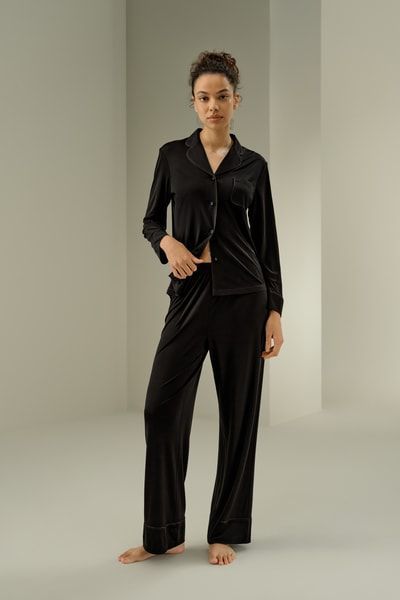 Pyjama-Set aus Seidenjersey | Luxuriöse und bequeme Nachtwäsche