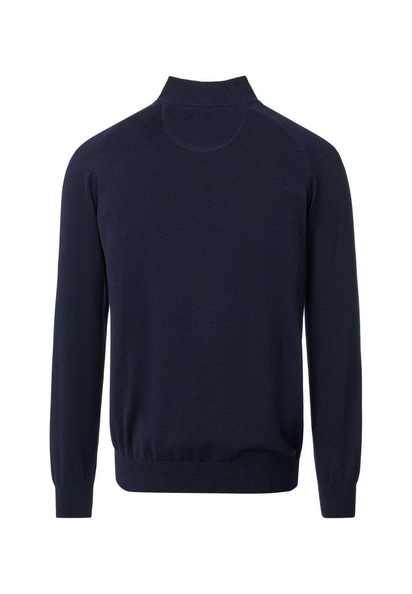 CASAMODA Strickjacke, Stehkragen, Baumwolle, uni, für Herren, blau, M