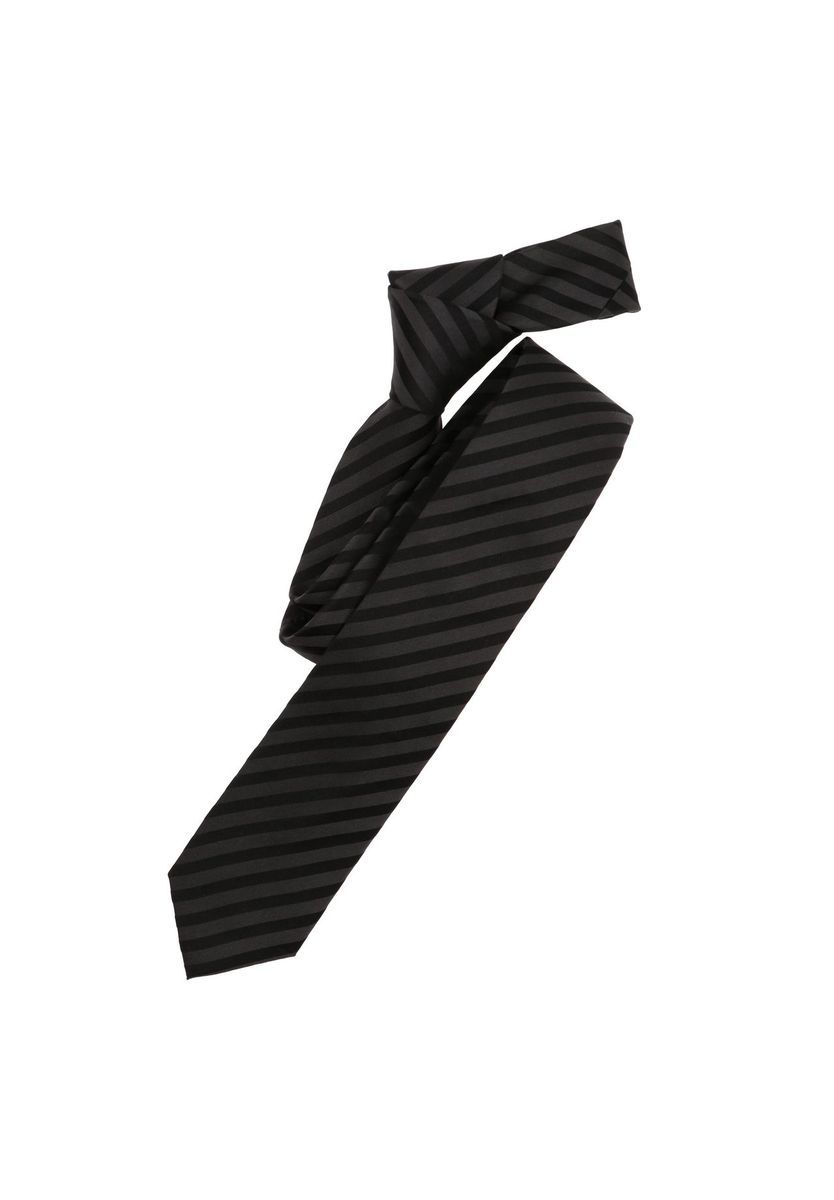 Gestreifte schmale Seidenkrawatte