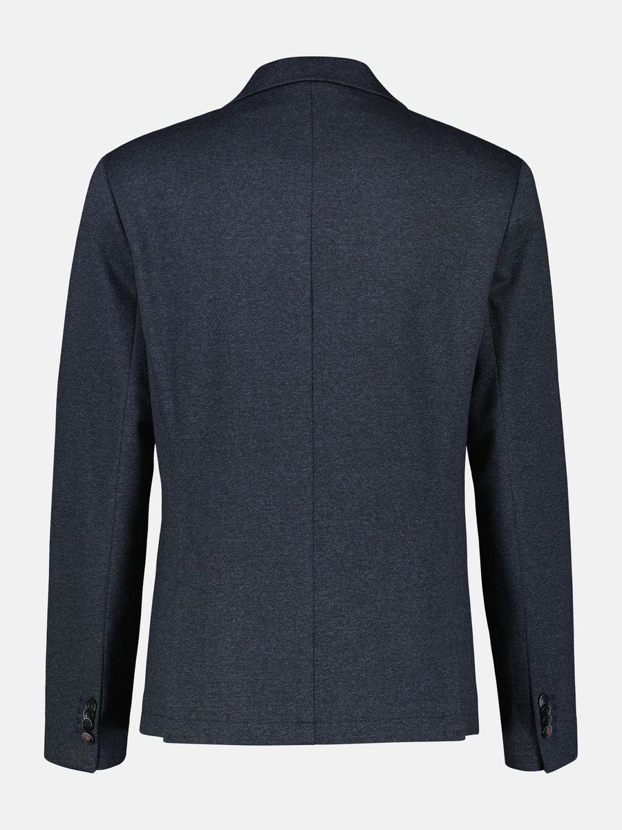 Marineblaues Jersey-Strick-Sakko