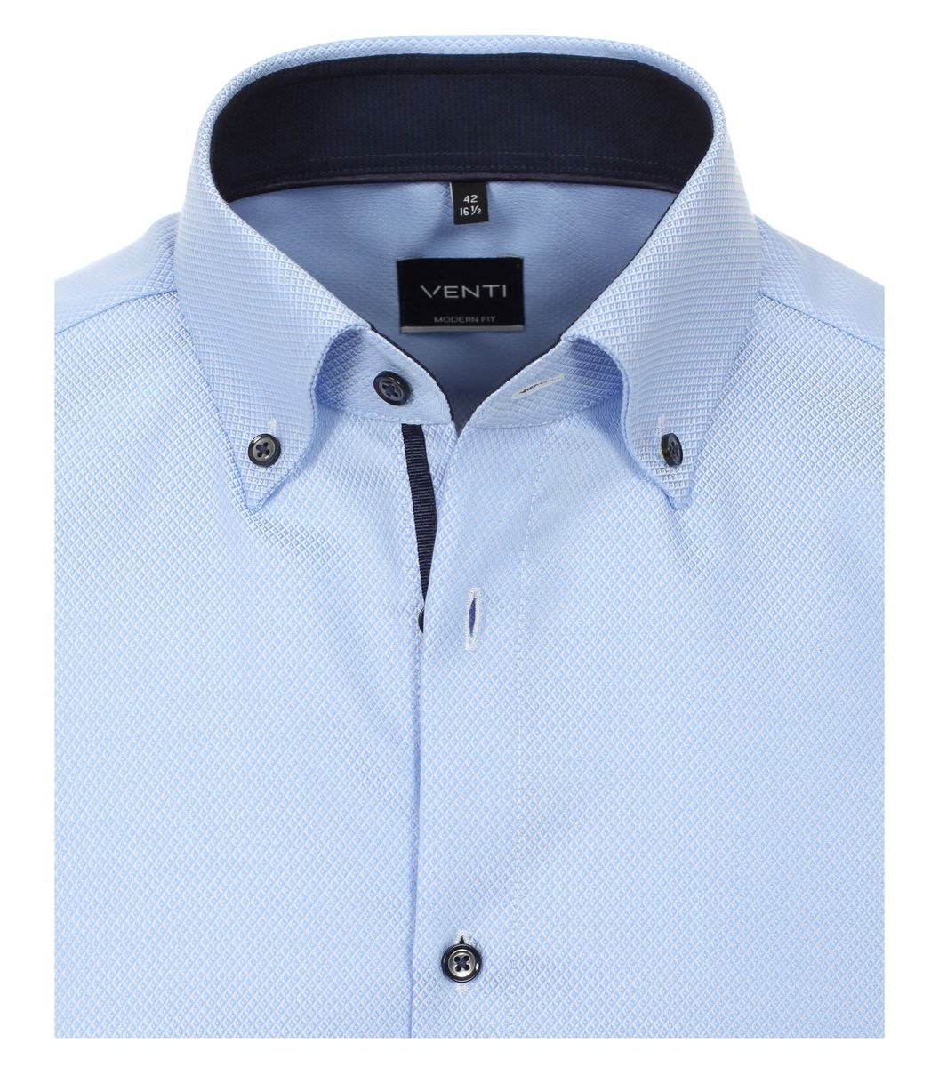 Modern Fit blaues Businesshemd