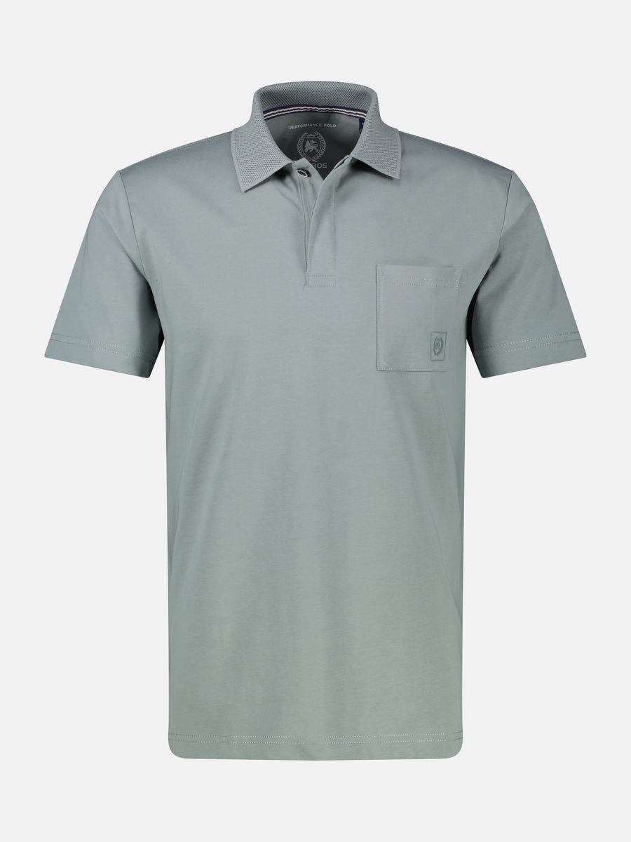 Klassisches Baumwoll-Poloshirt mit Tasche