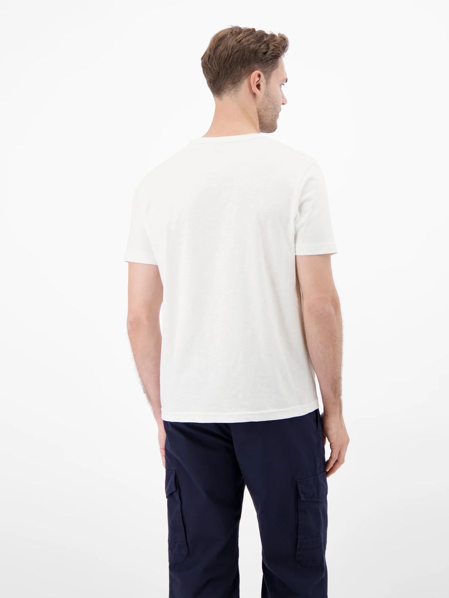 Marineblaues T-Shirt mit Coastal Explorer-Print