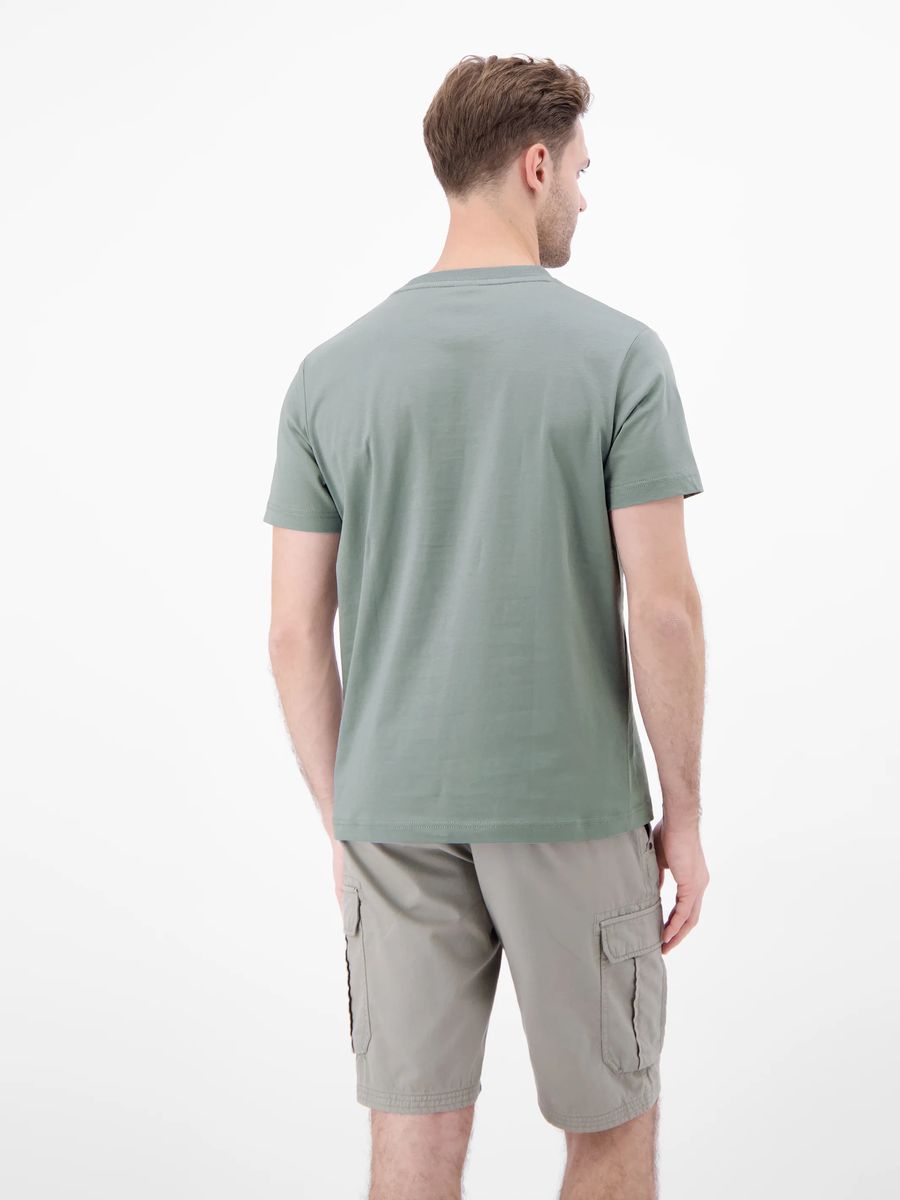 Baumwoll-T-Shirt mit Brustprint