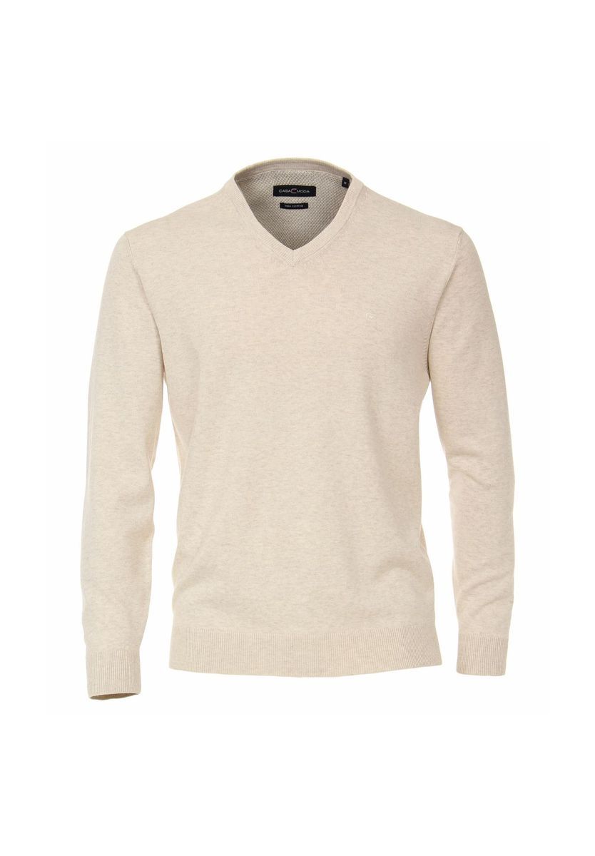 CASAMODA Herren Pullover uni, beige, M