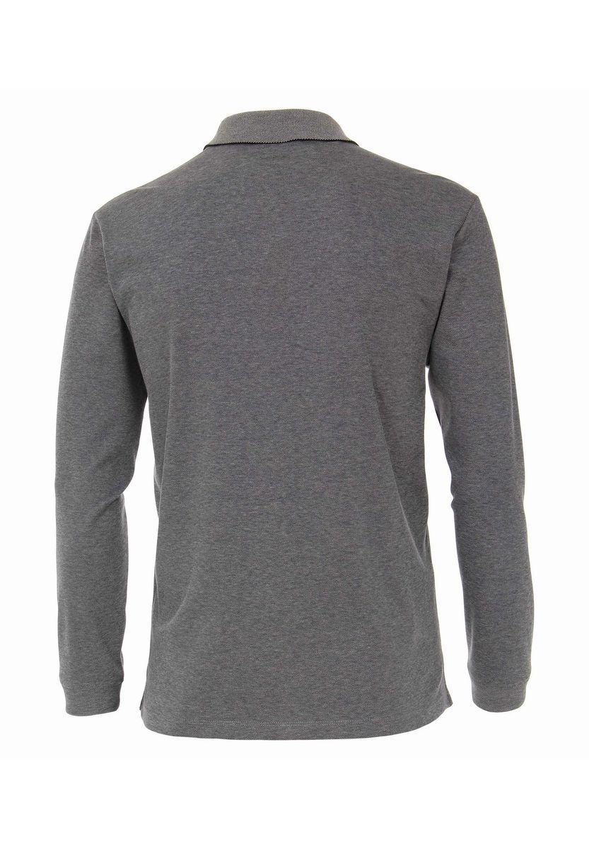 Klassisches Langarm-Jersey-Poloshirt