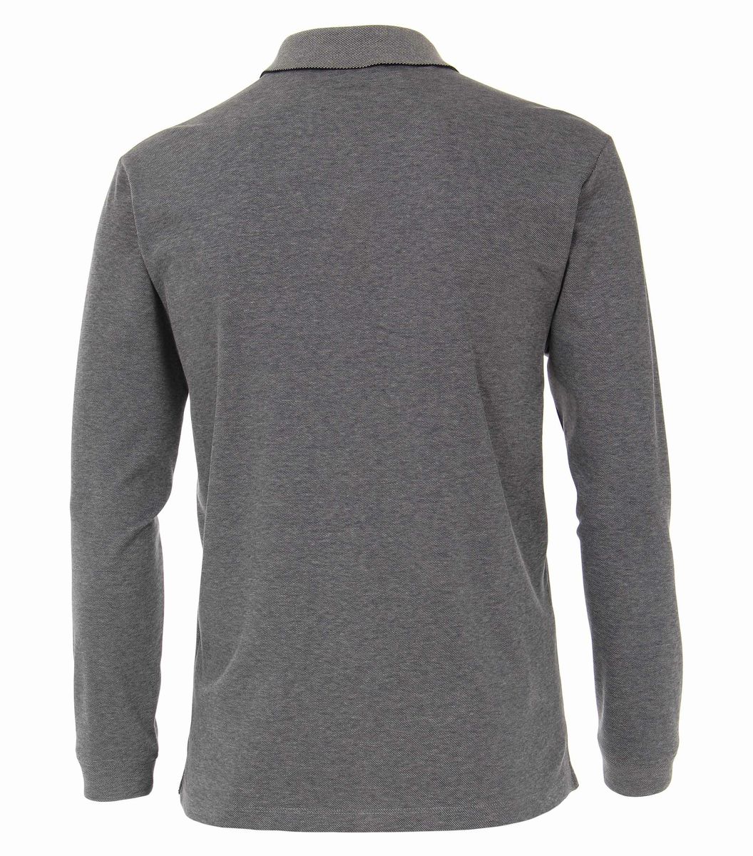 Klassisches Langarm-Jersey-Poloshirt