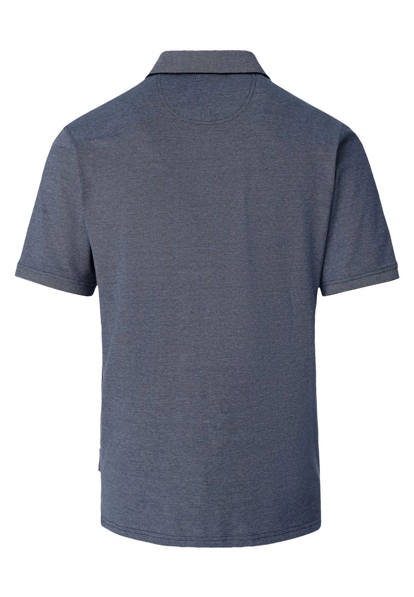 Uni Marineblau Baumwollmischung Poloshirt