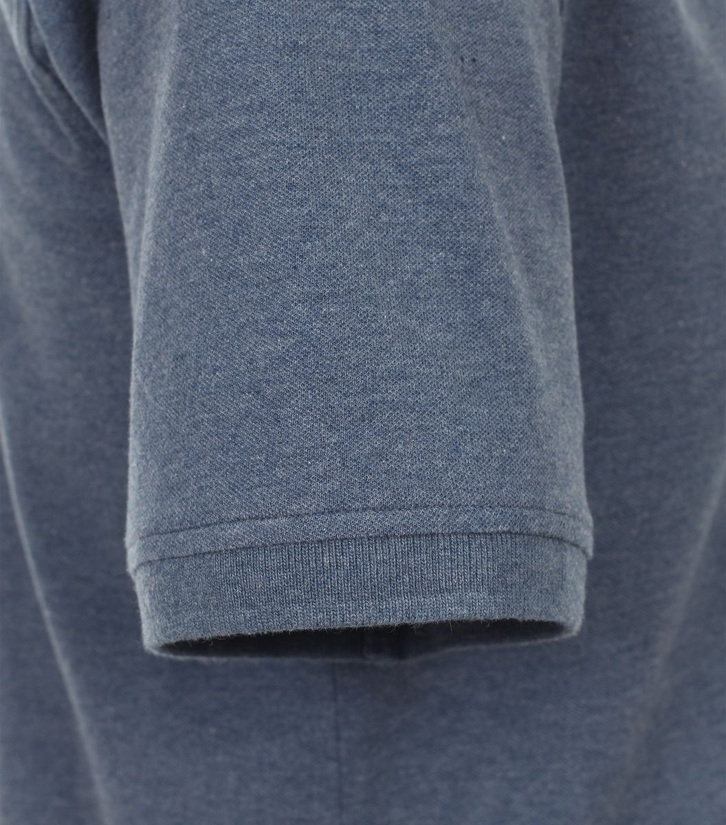 Uni Marineblau Baumwollmischung Poloshirt