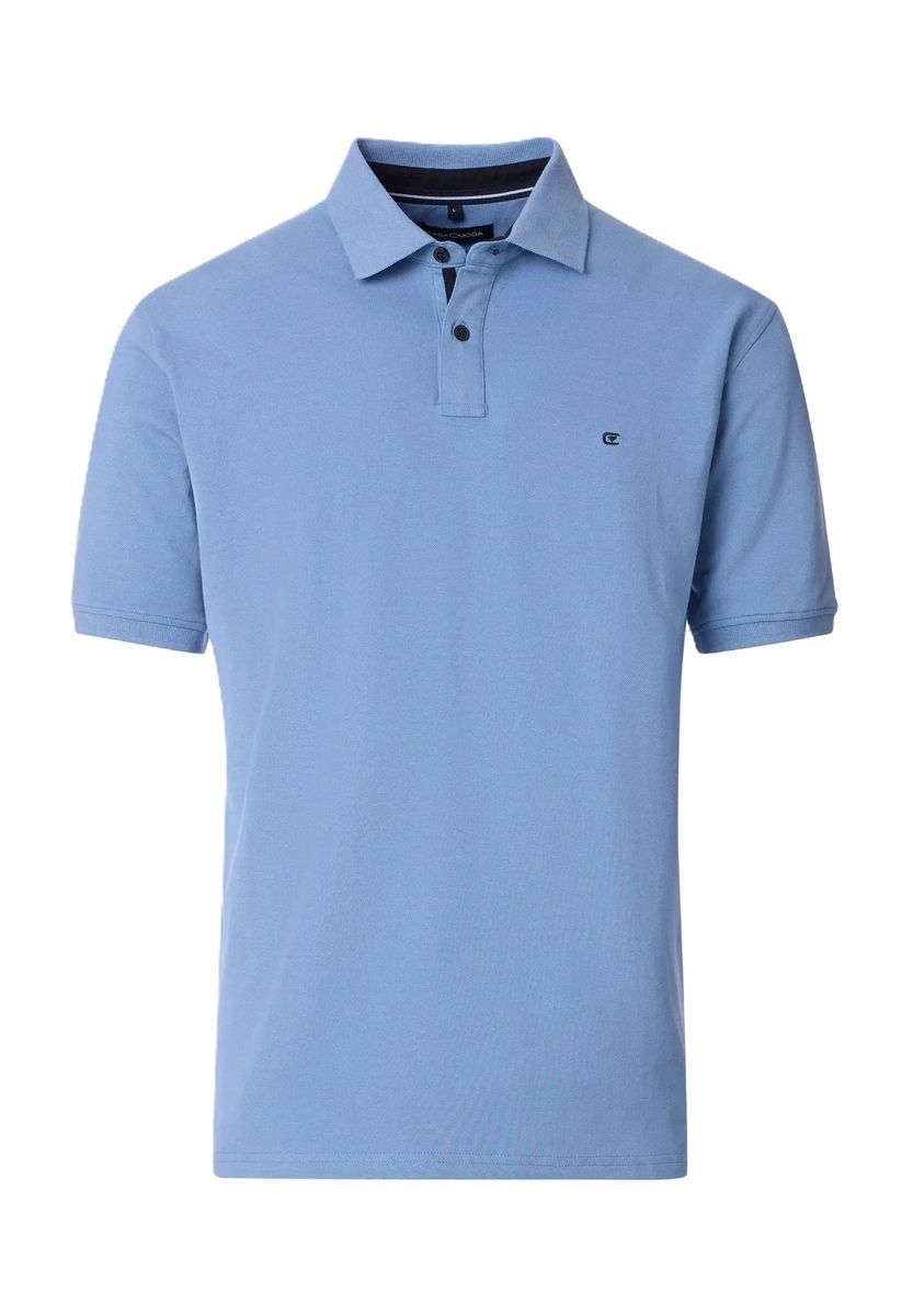 Uni Marineblau Baumwollmischung Poloshirt