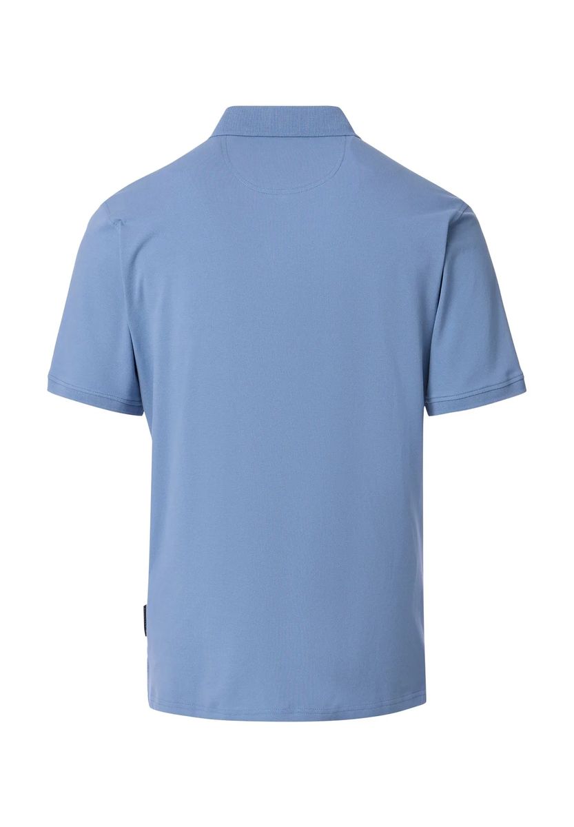 Uni Marineblau Baumwollmischung Poloshirt