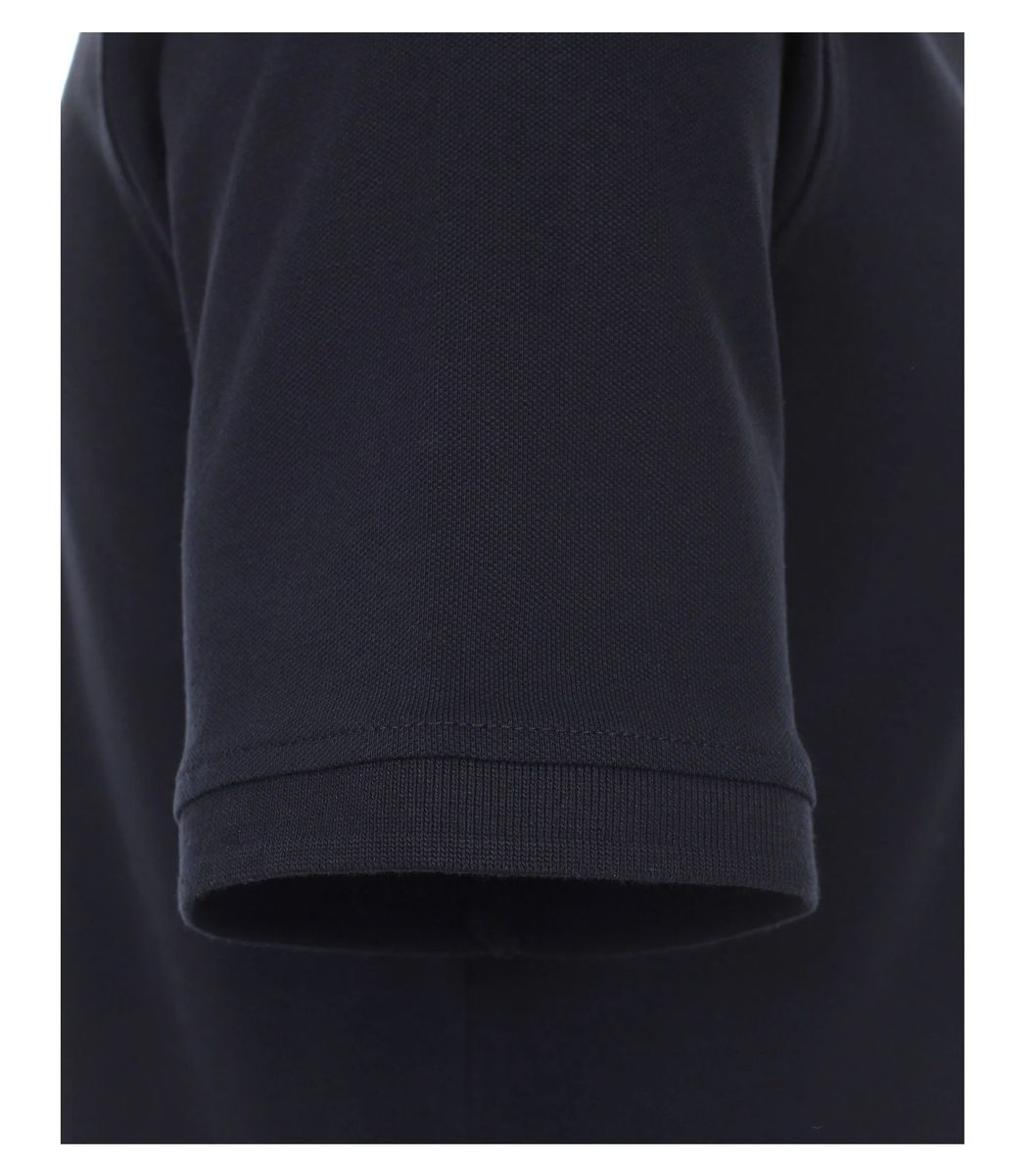 Uni Marineblau Baumwollmischung Poloshirt