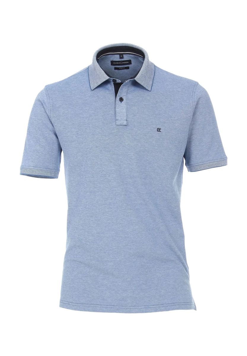 Uni Marineblau Baumwollmischung Poloshirt