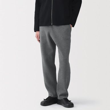 Bequeme Hose aus Milano-Rippstrick