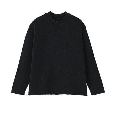 Bouclé Strickpullover aus Baumwollmischung