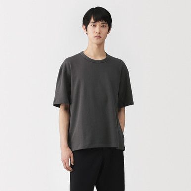 Locker geschnittenes Loopback-Jersey-T-Shirt