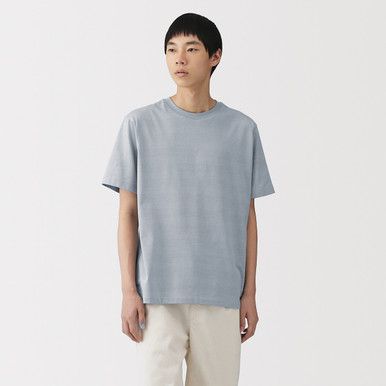 Herren-Jersey-T-Shirt mit Streifen, lockere Passform