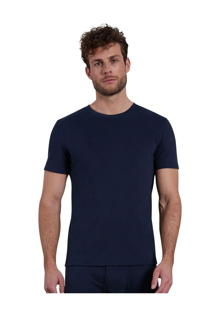 Klassisches Baumwoll-T-Shirt mit Rundhalsausschnitt