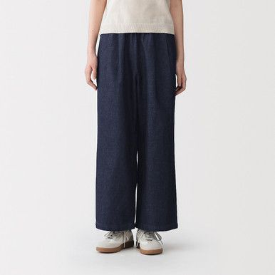 Weite Loungehose aus Leinenmischung