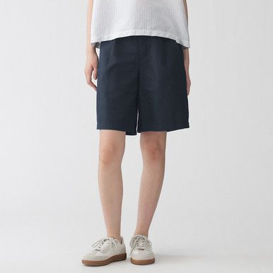 Shorts aus Hanf-Mischgewebe mit Twill-Optik, Relaxed Fit