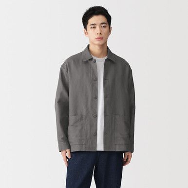 Herren Chore-Jacke aus Hanfmischgewebe