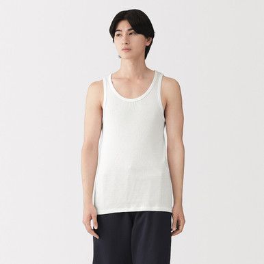 Geripptes Baumwoll-Tanktop Doppelpack