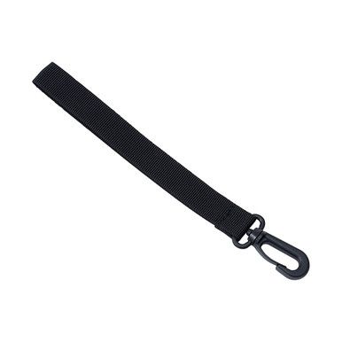 Schwarzes gewebtes Gurtband mit Clip