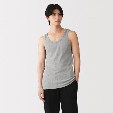 Herren Ripp-Tanktop aus recycelter Baumwolle