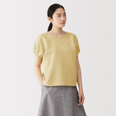 Bluse aus Hanfmischung mit lockerer Passform