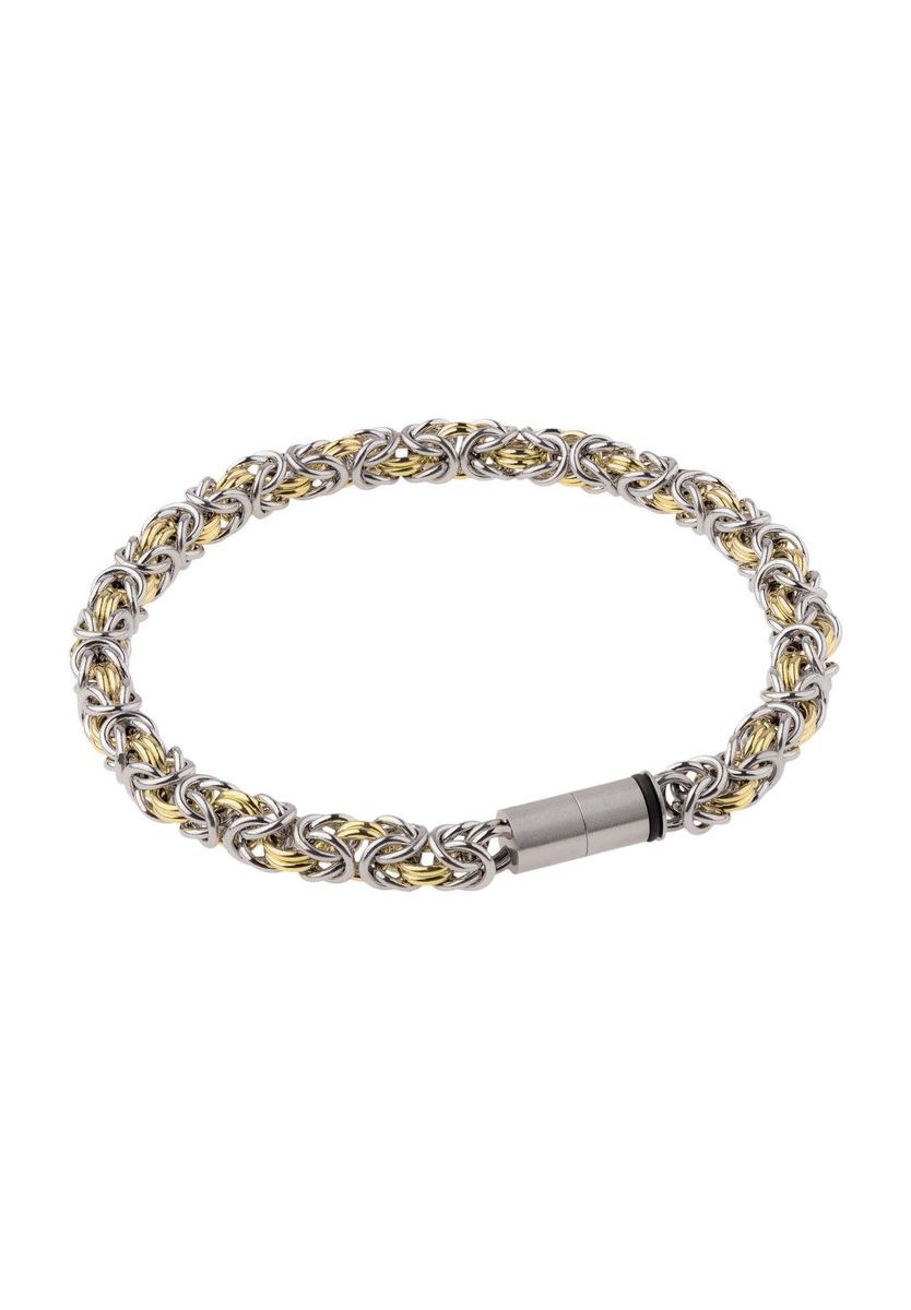 Bicolor Königsarmband aus Edelstahl