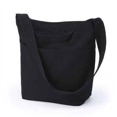 Canvas-Umhängetasche mit Taschen