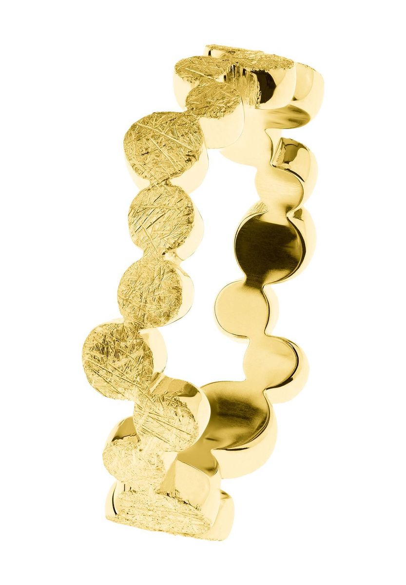 Goldfarbener Kreis Statement Ring