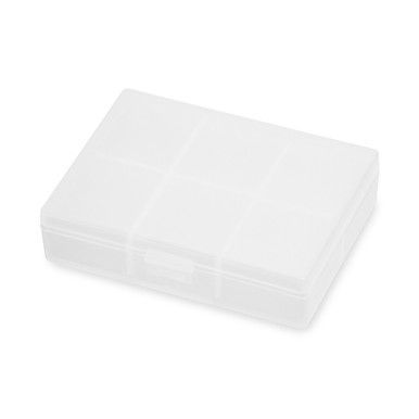 Kleine durchsichtige Pillendose aus Kunststoff
