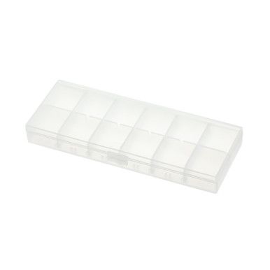 Transparente Pillenbox aus Kunststoff