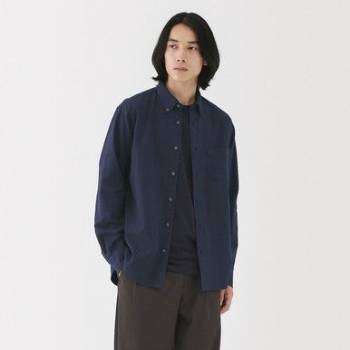 Herren Gewaschenes Oxford-Button-Down-Hemd