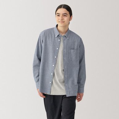 Herren Gewaschenes Oxford-Button-Down-Hemd