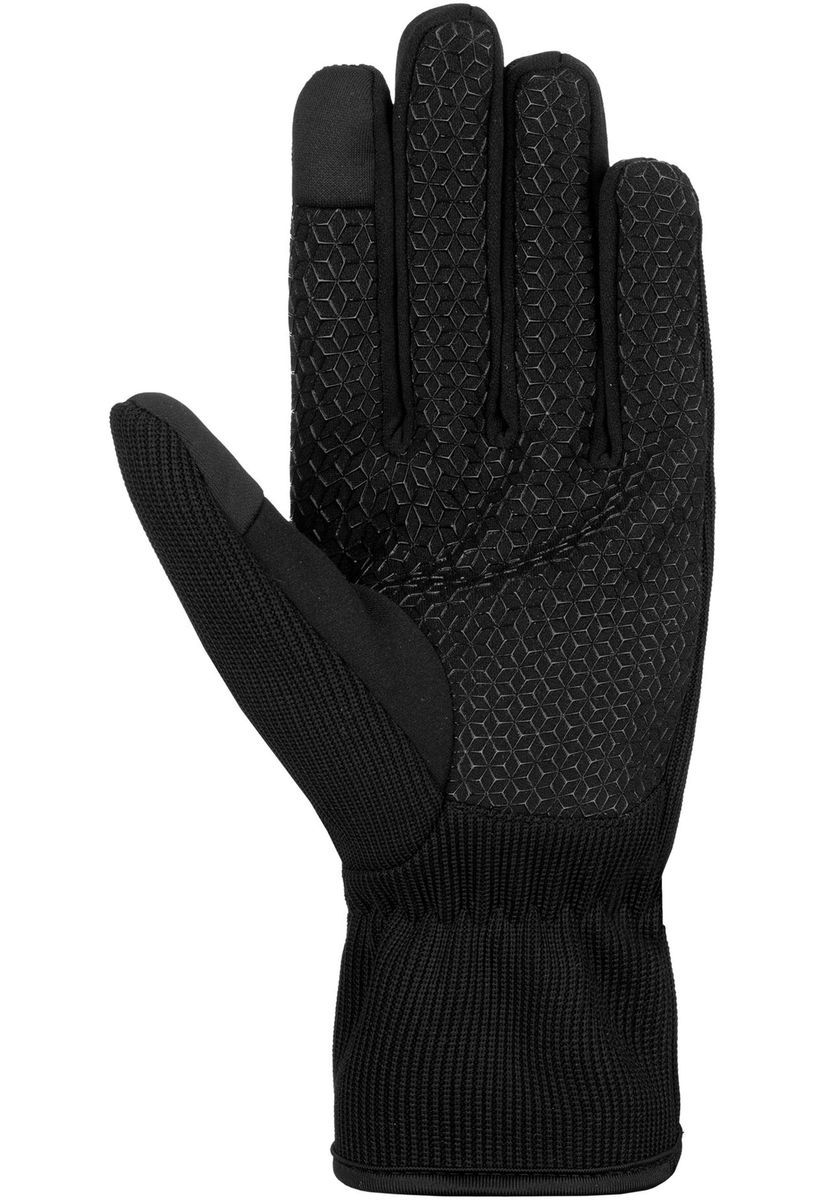 Schwarze Touchscreen-kompatible Winterhandschuhe