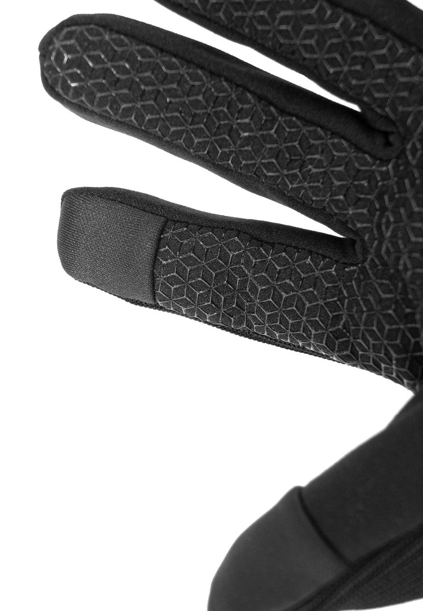 Schwarze Touchscreen-kompatible Winterhandschuhe