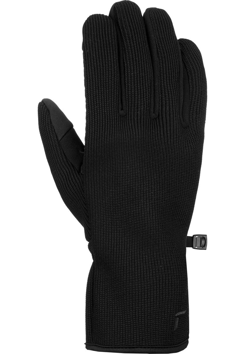 Schwarze Touchscreen-kompatible Winterhandschuhe