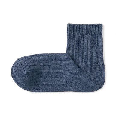 Gerippte Knöchelsocken mit rechtwinkligem Design