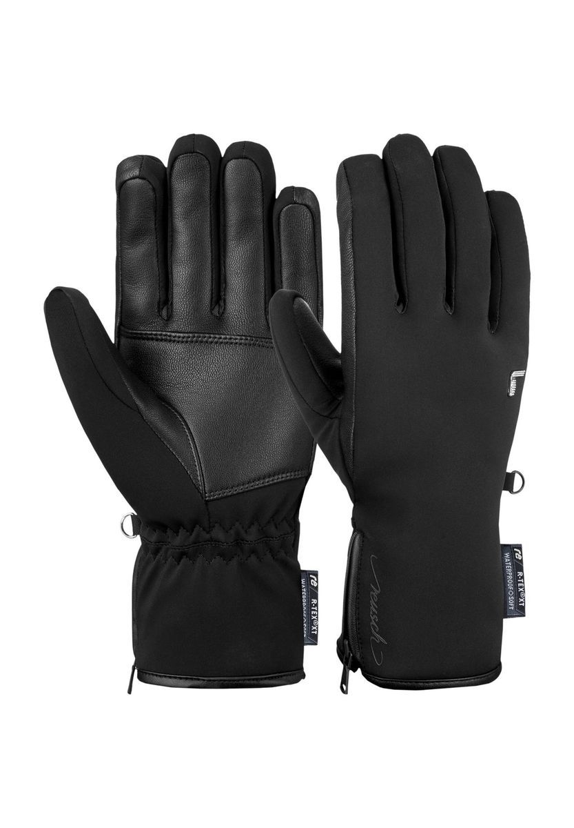 Wasserdichte Winterhandschuhe mit Lederhandfläche