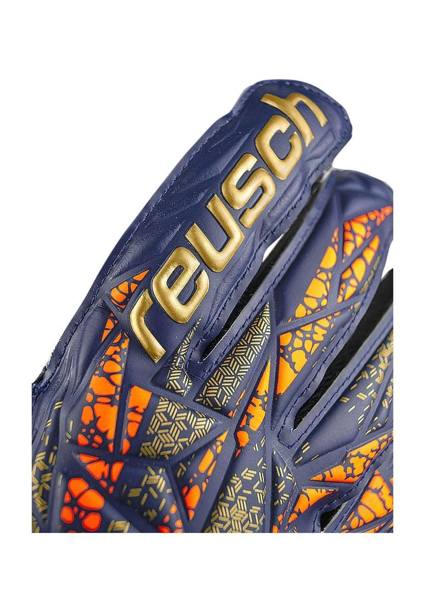 Blaue Torwarthandschuhe mit Griffverschluss