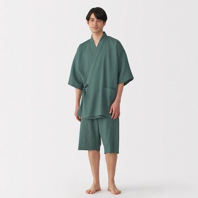 Entspannendes Waffelpiqué Jinbei-Set