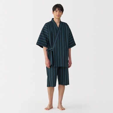 Entspanntes Shijira Baumwoll Jinbei Set