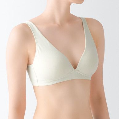 Baumwollmischung Bralette mit tiefem Ausschnitt
