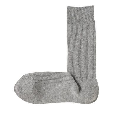 Herren-Rippstricksocken mit rechtem Winkel