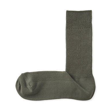 Herren-Rippstricksocken mit rechtem Winkel