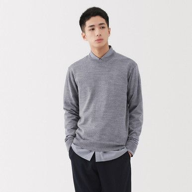 Herren Feinstrick Pullover aus Wolle